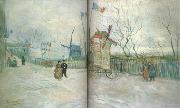 Vincent Van Gogh Street Seene in Montmartre:Le Moulin a Poivre (nn04) china oil painting artist